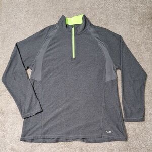 Champion Gray and Neon Green Pullover